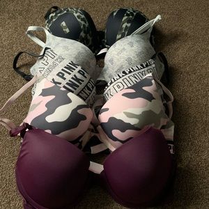 5 Bras from pink